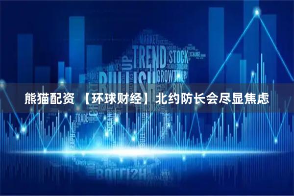 熊猫配资 【环球财经】北约防长会尽显焦虑