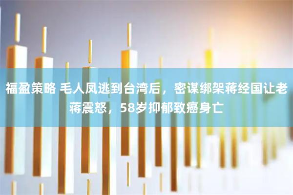 福盈策略 毛人凤逃到台湾后，密谋绑架蒋经国让老蒋震怒，58岁抑郁致癌身亡