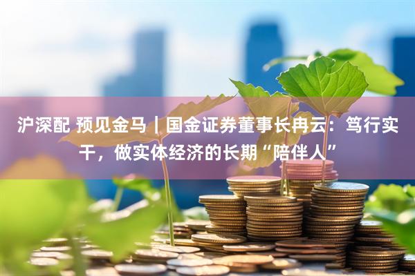 沪深配 预见金马｜国金证券董事长冉云：笃行实干，做实体经济的长期“陪伴人”