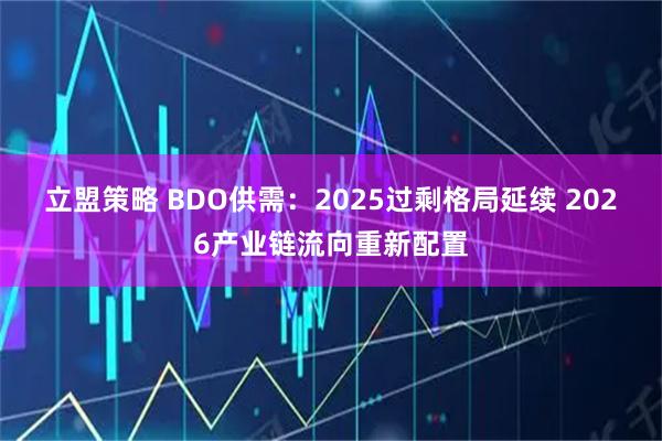 立盟策略 BDO供需：2025过剩格局延续 2026产业链流向重新配置